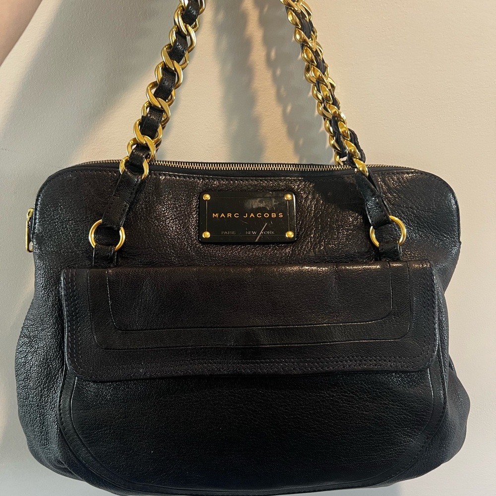 Marc Jacobs flat chain tote leather